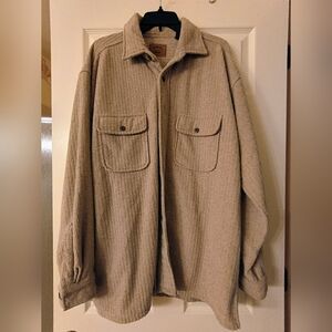 Vintage St. John's Bay Light Tan Shirt Jacket Size L